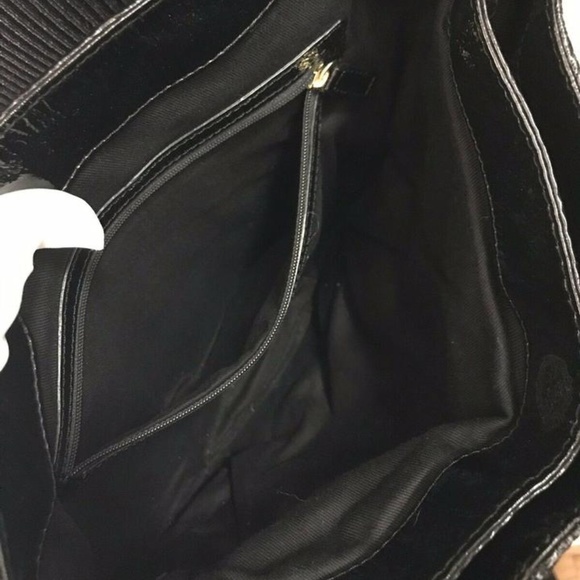 Cynthia Rowley Medium Black Patent Leather Cross B - Picture 8 of 8